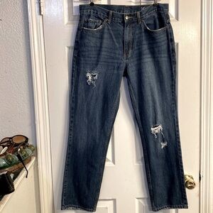George Jeans High Rise Straight Leg Size 32x30